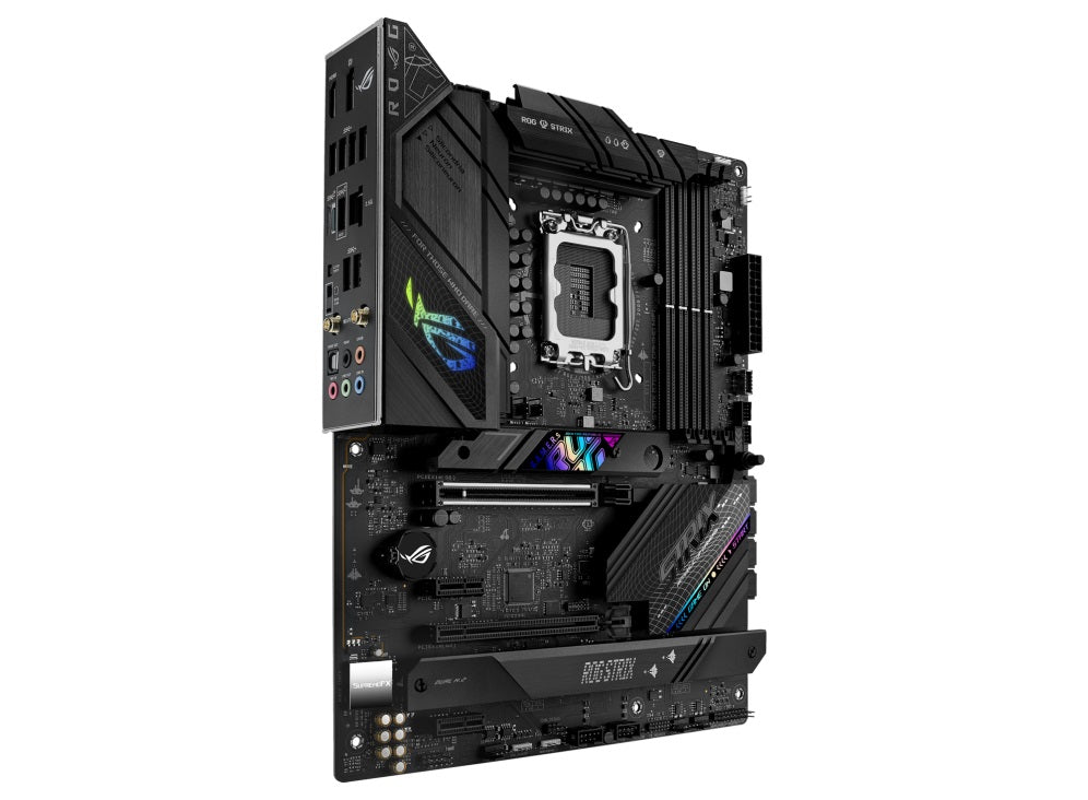 ASUS ROG STRIX B760-F Gaming WiFi DDR5 Intel LGA1700 ATX Motherboard for PC Builders - High Performance Gaming & Streaming Motherboard with PCIe 5.0, WiFi 6, and AI Cooling for Ultimate Gaming Rigs