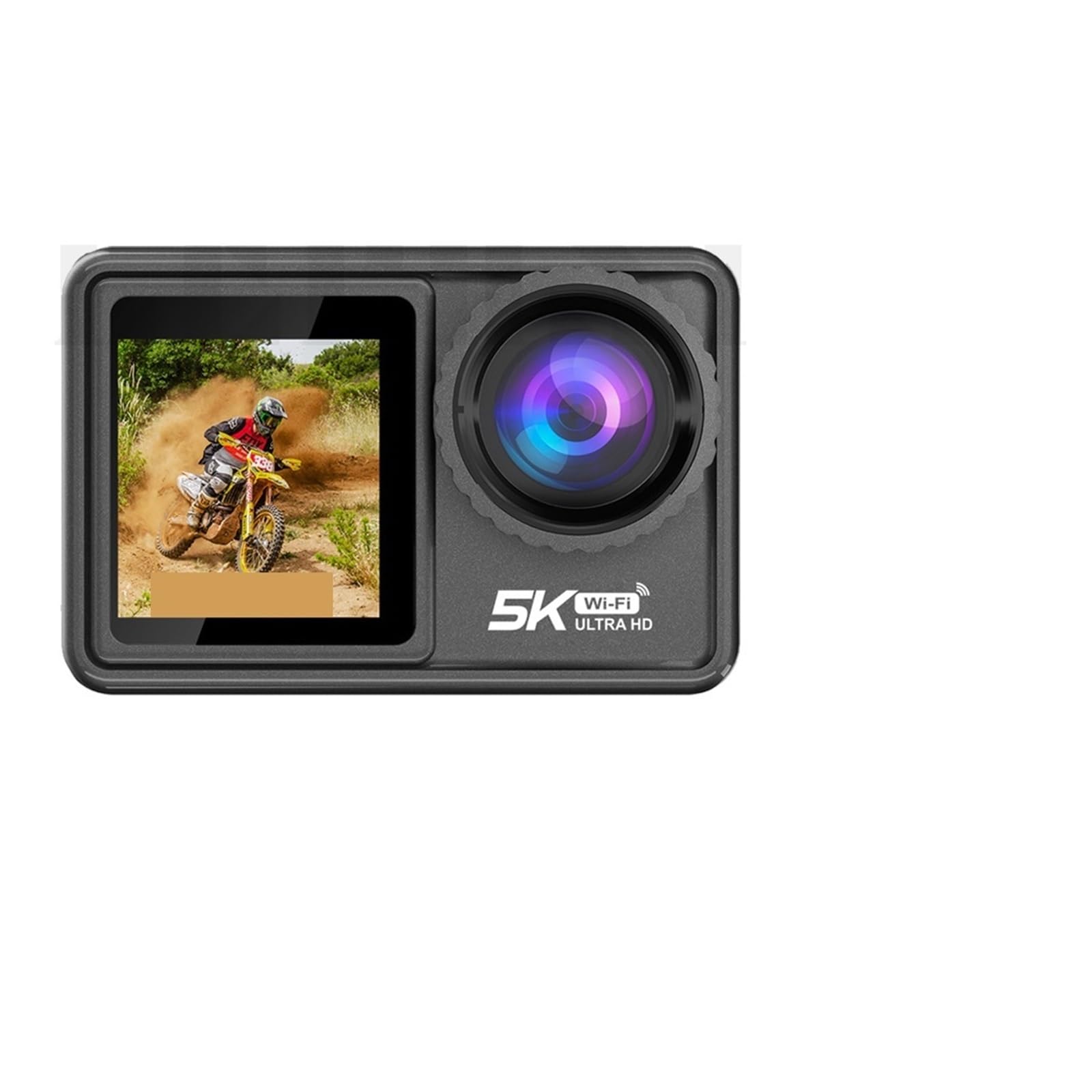 5K Action Camera with 48MP Zoom & WiFi - 1080P Webcam for Vlogging, Sports & Adventure - Includes Remote & Optional Filter Lens (No SD Card) - Perfect for Travel, YouTube & Outdoor Activities