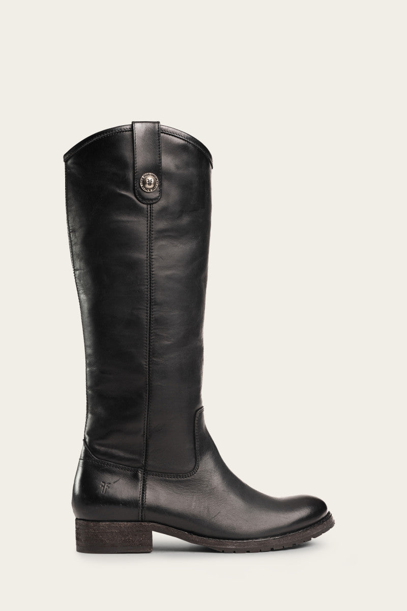 Melissa Button Lug Tall Boots - Vintage & Pre-Loved Women's Ankle Boots for Casual Outfits & Fall Fashion