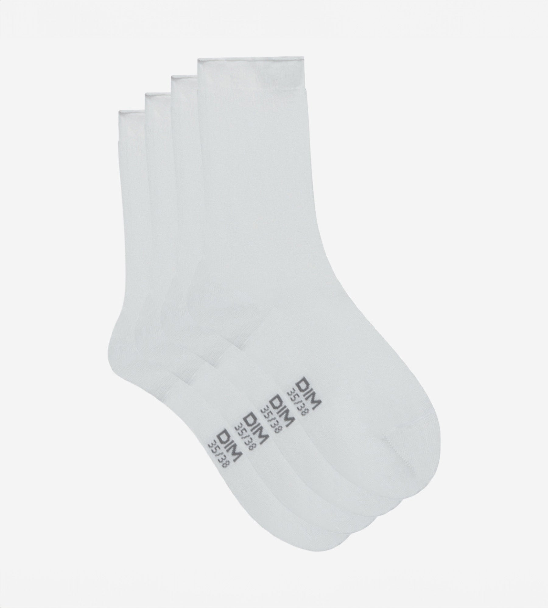 2 Pairs Women's White Cotton Modal Socks - Soft & Breathable for Everyday Comfort, Workouts & Casual Wear