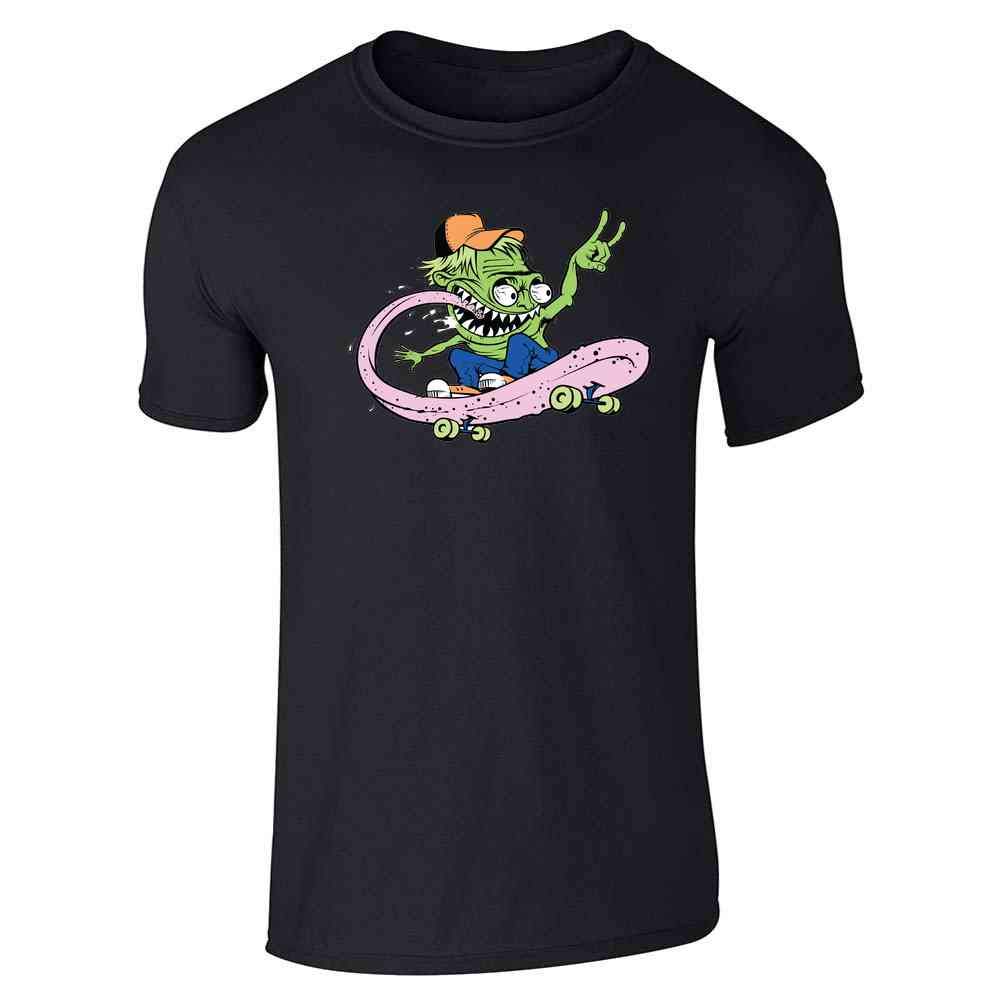 Retro Monster Graphic T-Shirt for Men - Cool Funny Skateboard Design - Perfect for Casual Wear, Street Fashion & Skateboarding