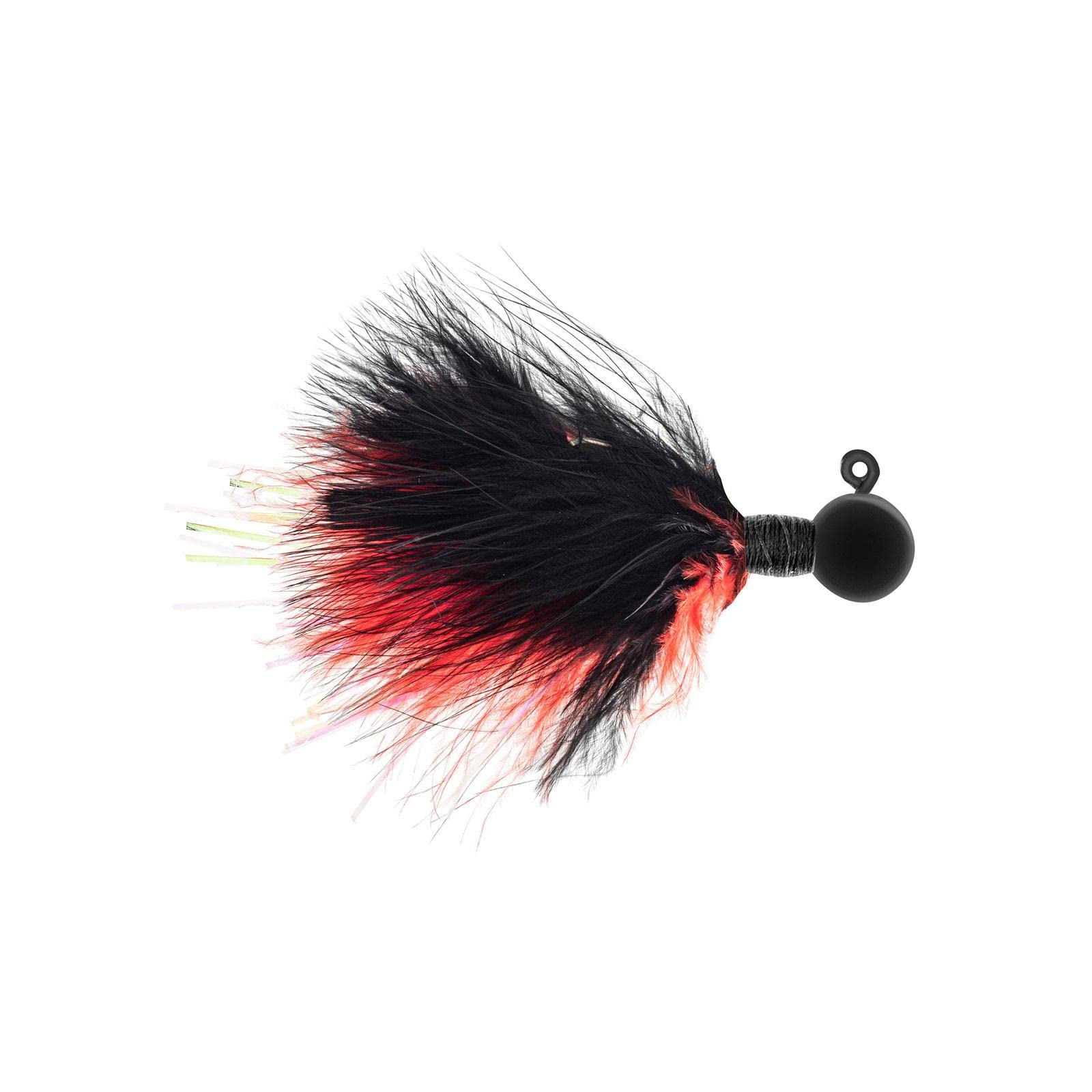 Jig Steelhead Black/Red/Black & Black/Red Lures - 1/4 oz Fishing Weights - Perfect for Steelhead, Salmon, and Trout Fishing in Rivers and Streams