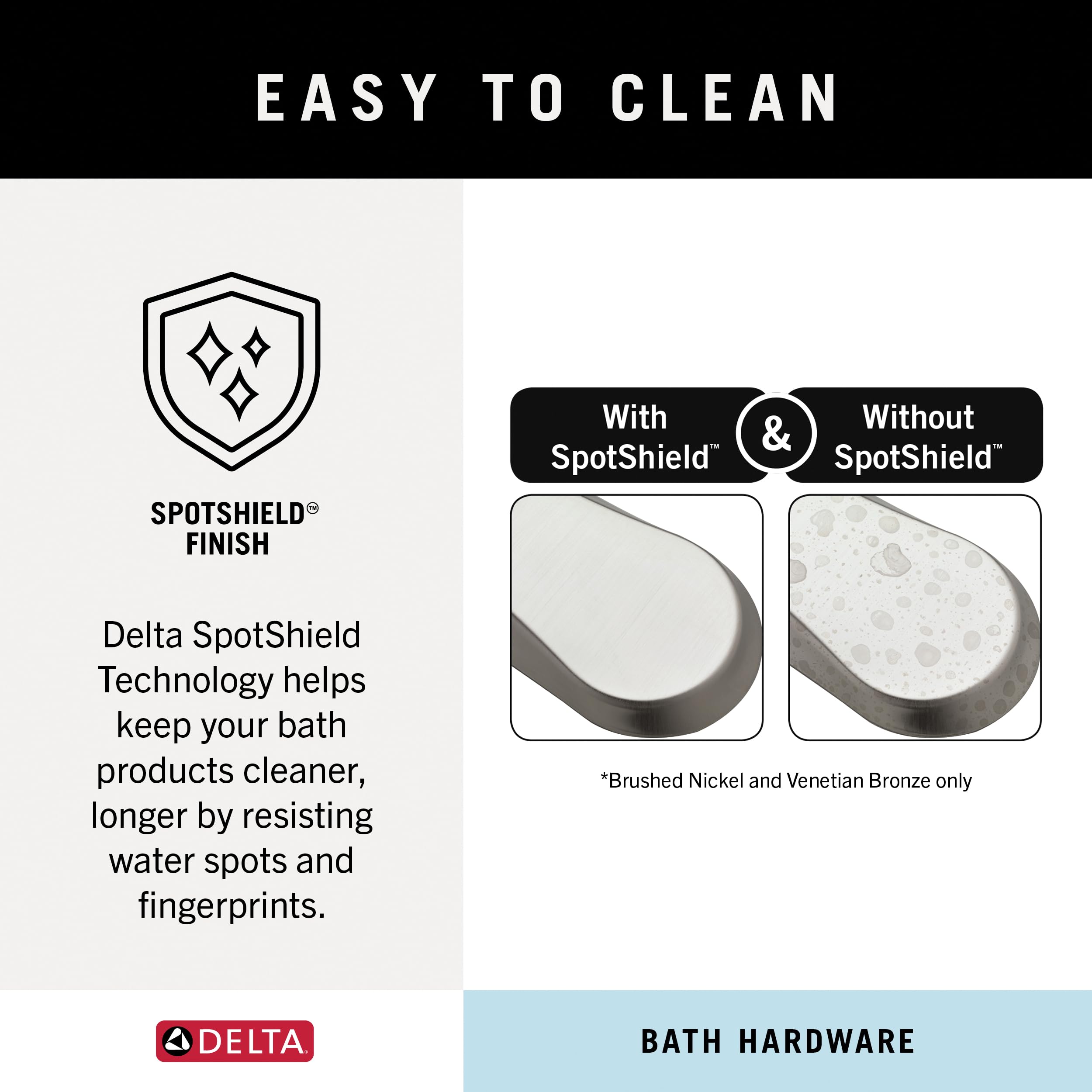 DELTA Dansant Satin Nickel Towel Hook - 2.4 x 2.9 x 4.8 Inch Bathroom Robe Hook - Durable Wall Mounted Towel Holder for Bathroom, Spa, Gym & Bedroom Organization
