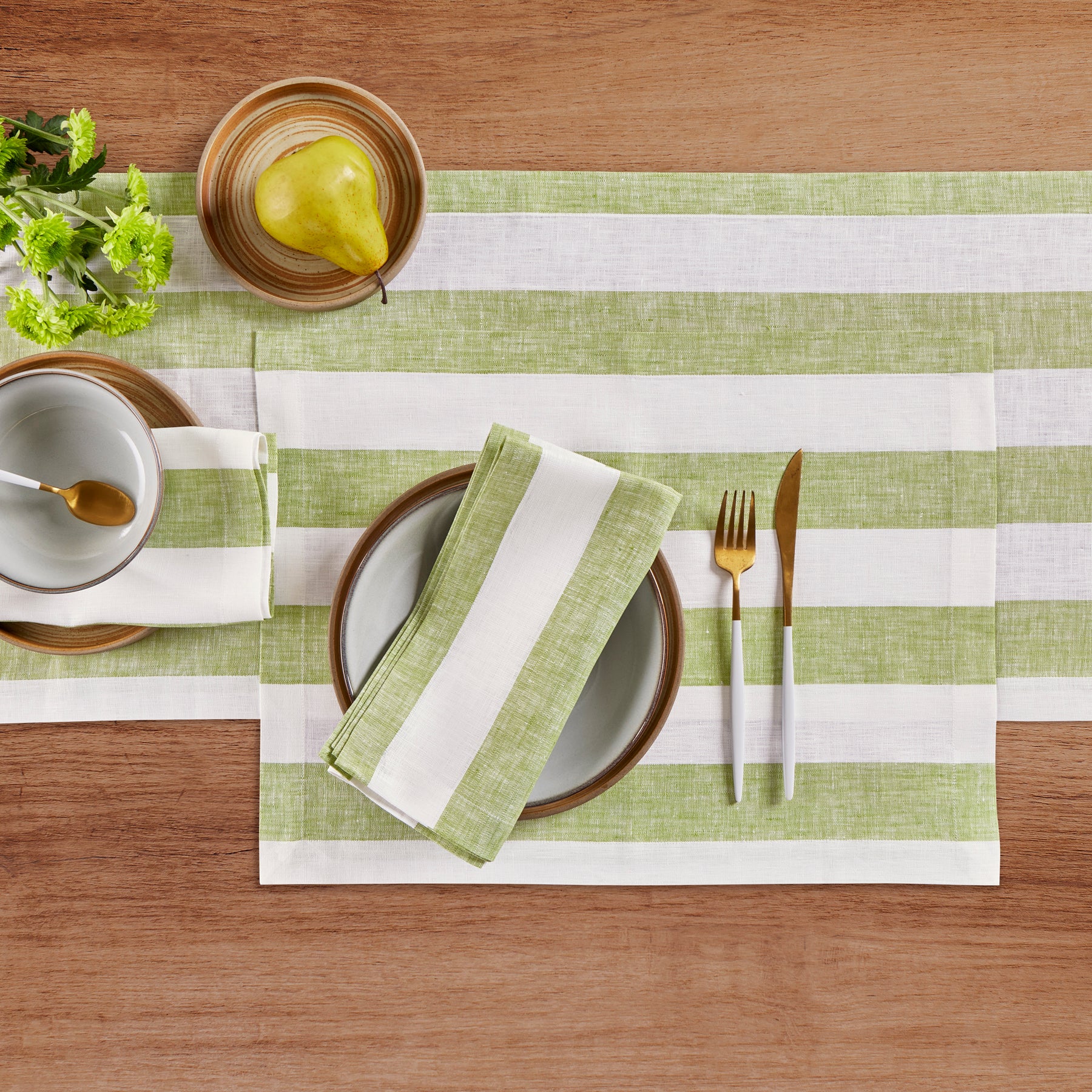 Premium Cabana Stripe Cotton Napkins Set of 12 - Soft & Absorbent for Beach Parties, Picnics & Outdoor Dining - Blue & White Striped Decorative Table Linens