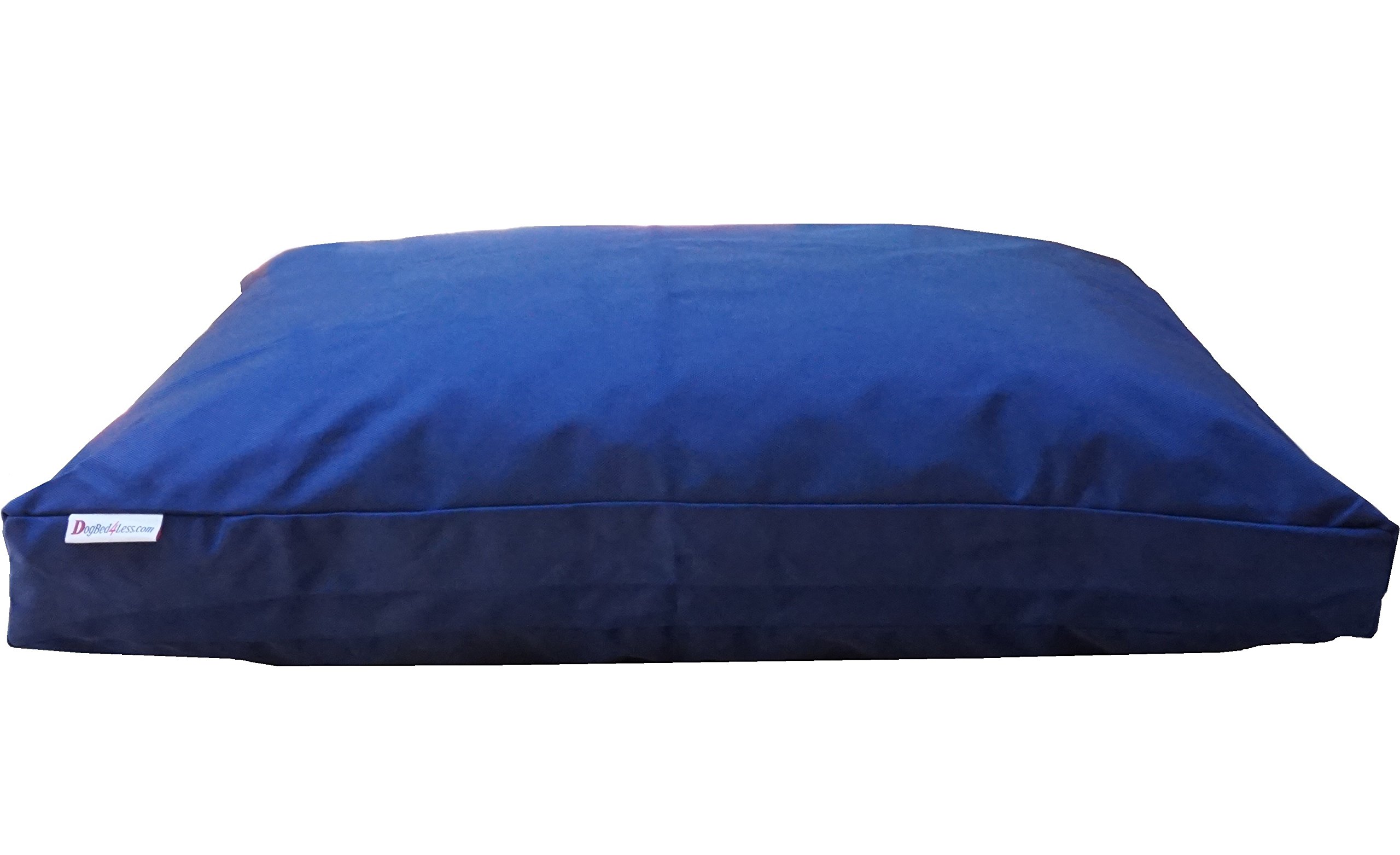 XXL Orthopedic Memory Foam Dog Bed for Large Dogs - Waterproof Lining & Machine Washable Cover - 55x37 Inch Pillow - Navy Blue - Perfect for Arthritis Relief & Comfortable Sleeping in Living Room or Bedroom