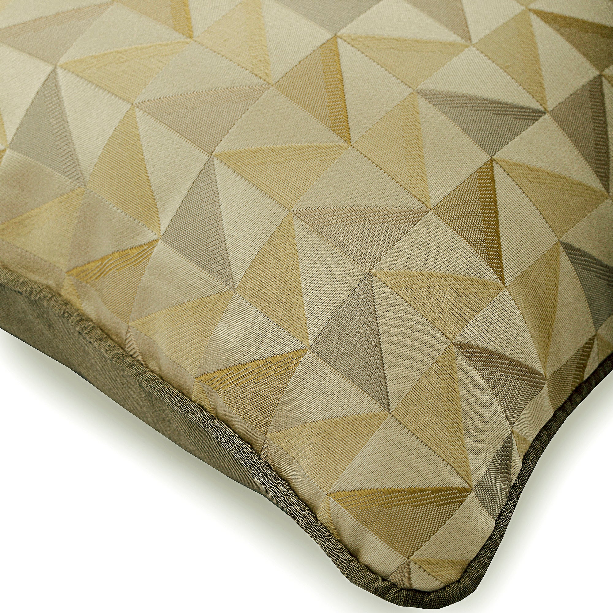 Beige Moire Effect Silk Decorative Euro Sham Pillow Cover - Elegant Bedroom Decor for Luxury Home & Hotel Styling