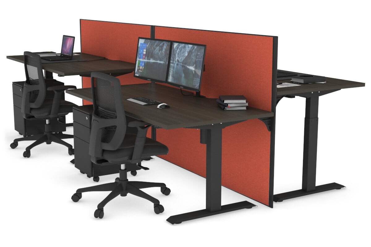 Adjustable Height 4-Person Workbench - 1200L x 800W with Cable Management | Perfect for Office, Workshop & Garage Workspaces