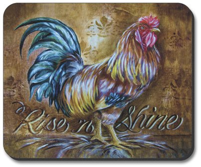 Art Plates Rise and Shine Mouse Pad - Non-Slip Desk Mat for Computer, Gaming & Office Work - Perfect for Home, Office & Gaming Setup