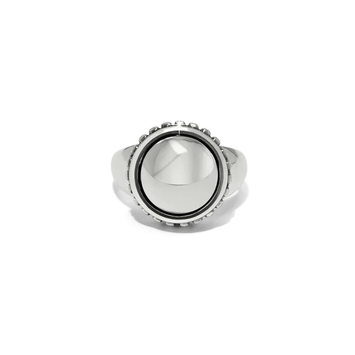 Brighton Pretty Tough Bold Stud Ring in Silver Tone - Stylish Statement Jewelry for Women, Perfect for Parties, Dates & Everyday Wear