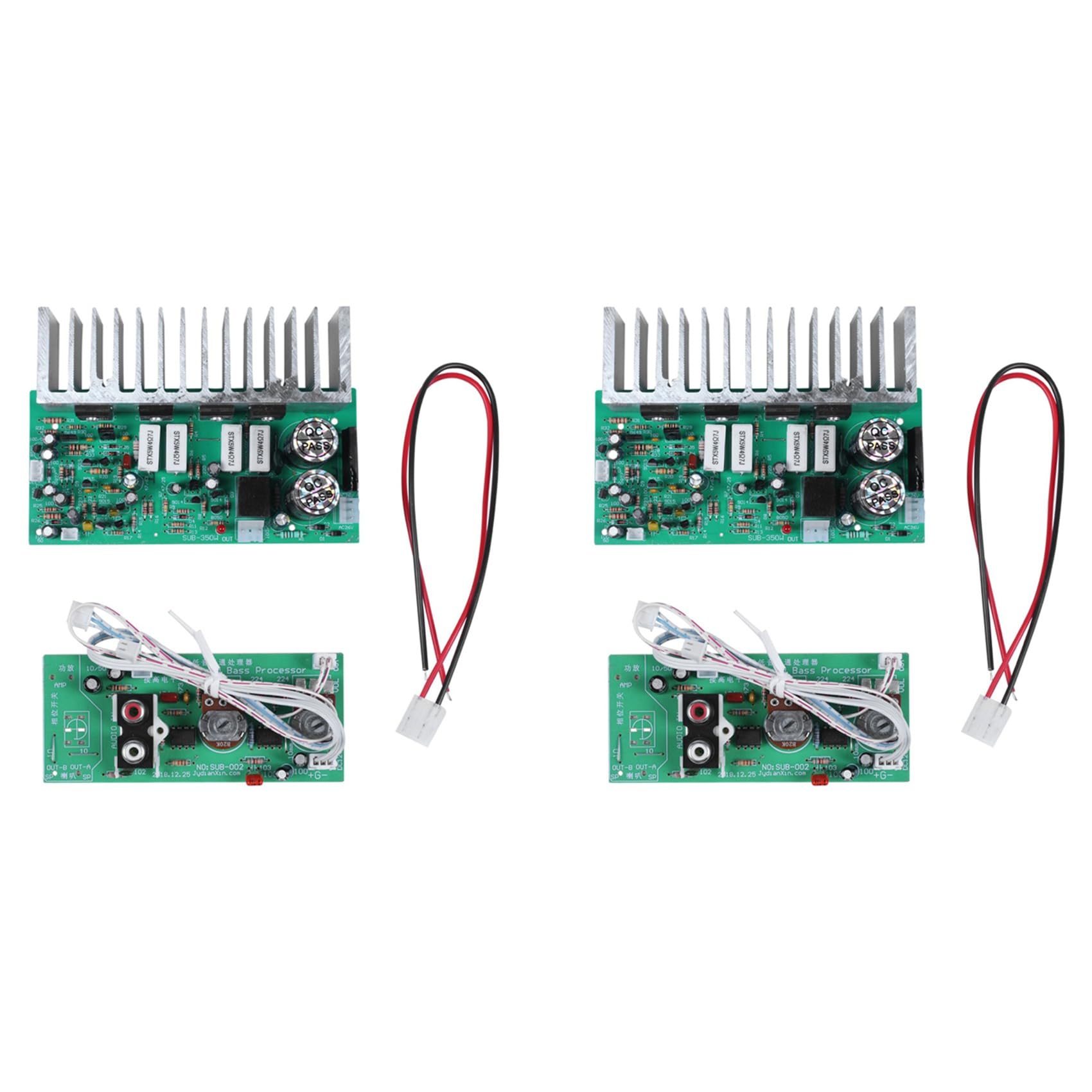 CENMEN 2X 350W Mono Subwoofer Amplifier Board - High Power DIY Speaker Amp for Home Theater & Car Audio Systems - Perfect for Bass Boost & Sound Enhancement