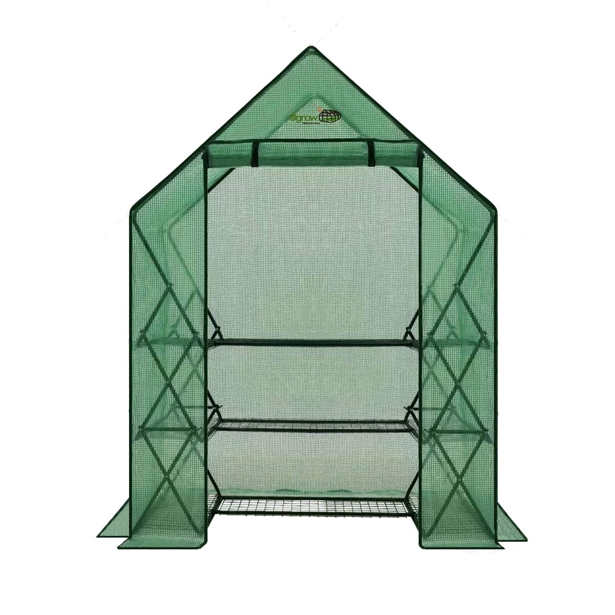 Ogrow® 3-Tier 9-Shelf Pop-Up Greenhouse with Premium Green PE Cover - Perfect for Indoor Gardening, Seed Starting & Plant Protection