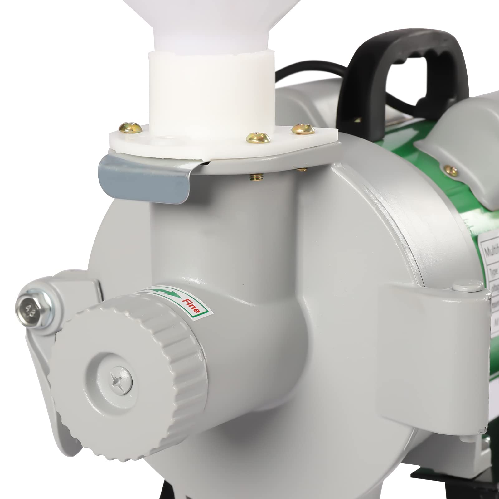 2200W Commercial Electric Grain Mill Grinder - Heavy Duty Wet & Dry Milling Machine for Corn, Wheat, Flour, Cereals | 110V 2800RPM with Funnel | Perfect for Bakeries, Farms & Home Kitchens
