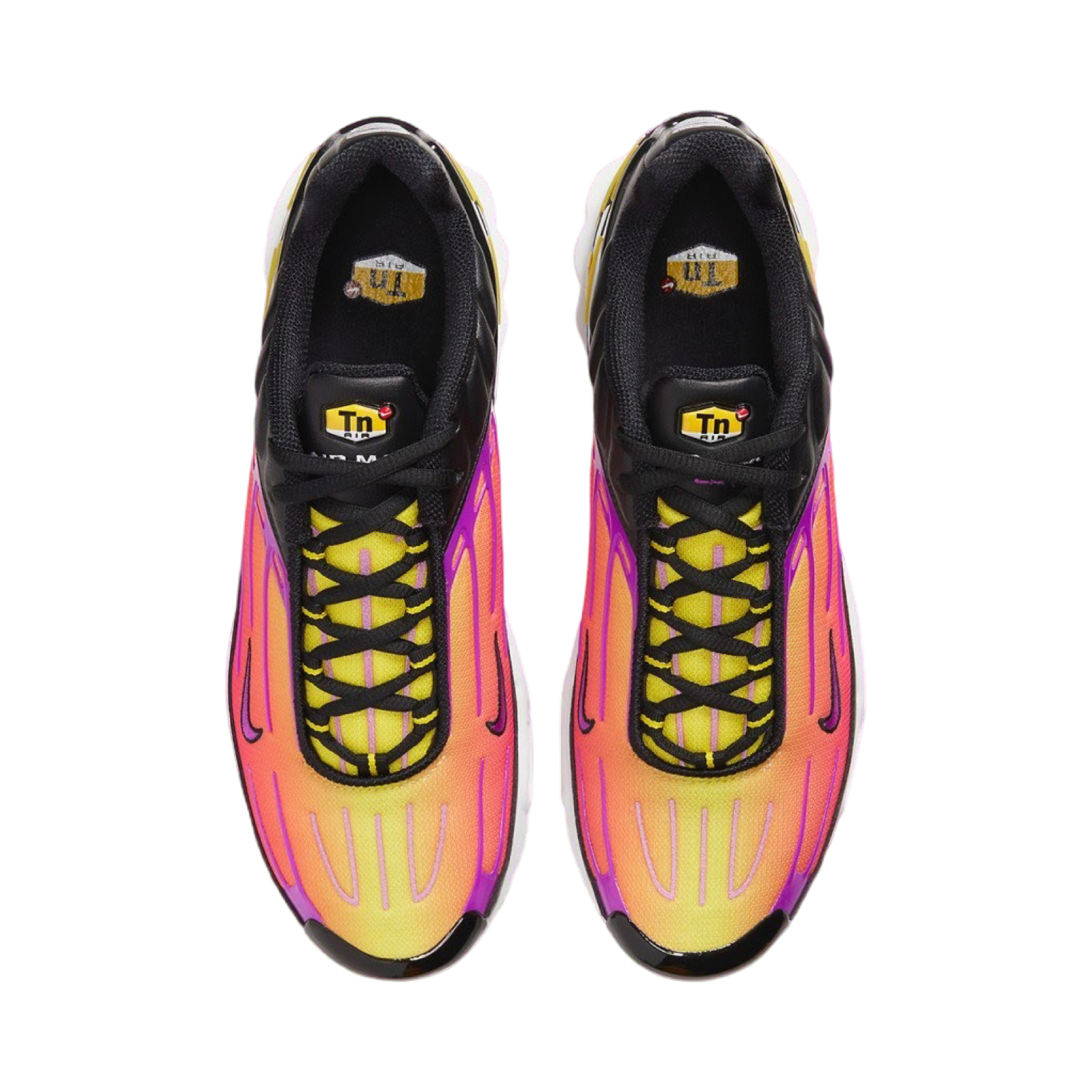 Nike Air Max Plus 3 Running Shoes - Hyper Violet/Black/Dynamic Yellow - Men's Athletic Sneakers for Running, Gym & Casual Wear