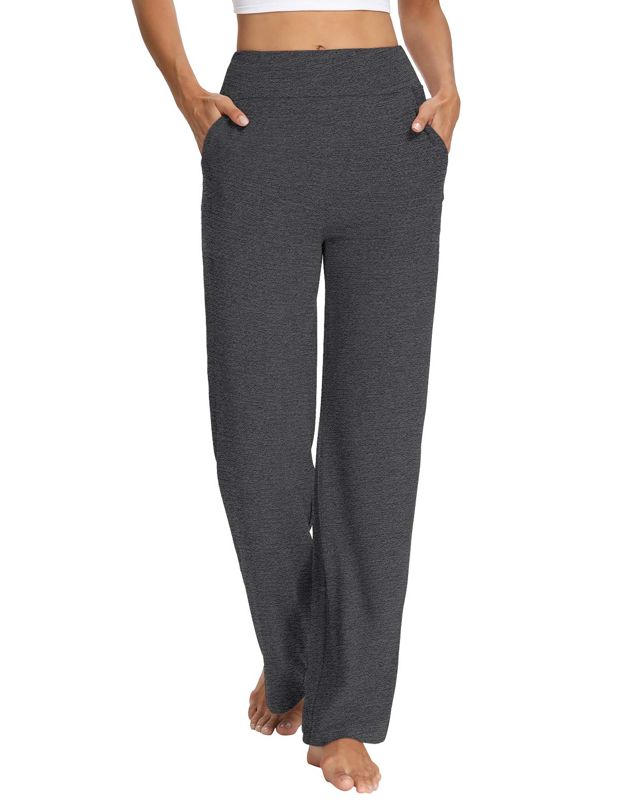 Sarin Mathews Women's Yoga Sweatpants - Bootcut Loose Lounge Pants with Pockets | Comfy Wide Leg Workout Joggers for Yoga, Running & Home Relaxation