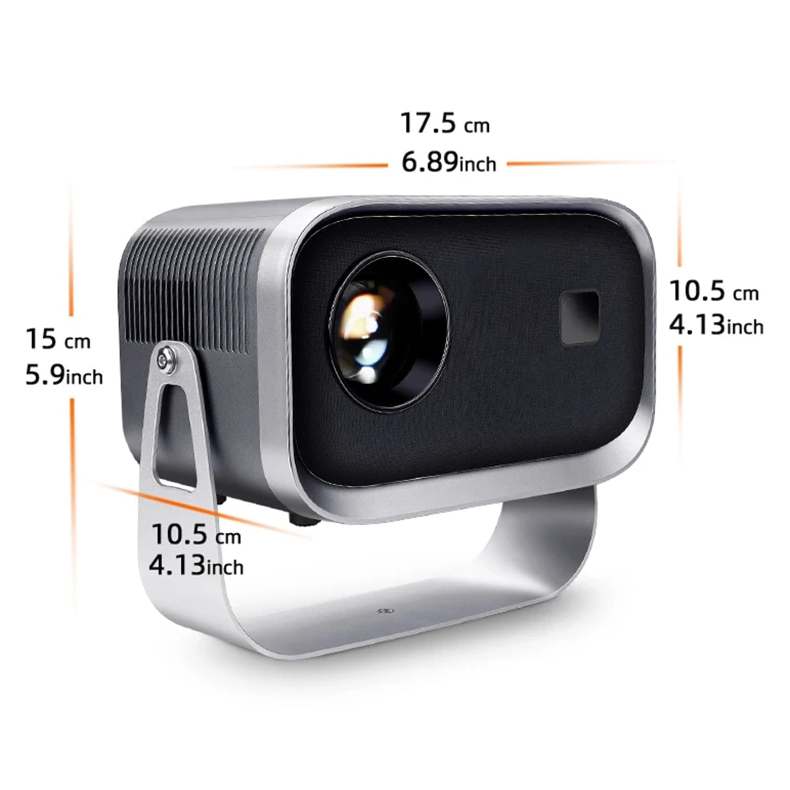 Mini Projector with Smart TV Sync - 4K LED Movie Projector, Portable WiFi Bluetooth Full HD 1080P Support for Android Phone - Perfect for Home Cinema, Travel, Camping & Outdoor Movie Nights