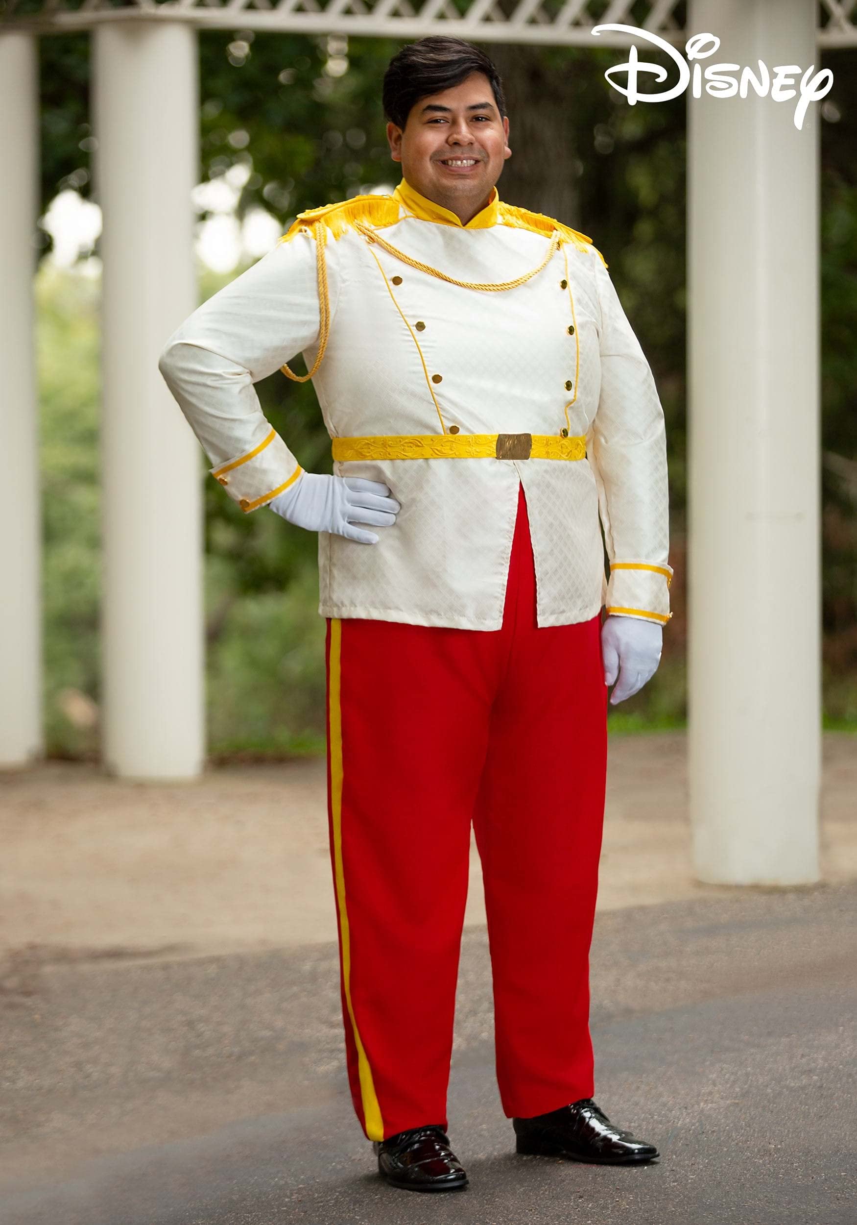 Disney Plus Size Prince Charming Costume for Men - Cinderella Inspired Halloween Outfit | Perfect for Cosplay, Costume Parties & Disney Theme Events