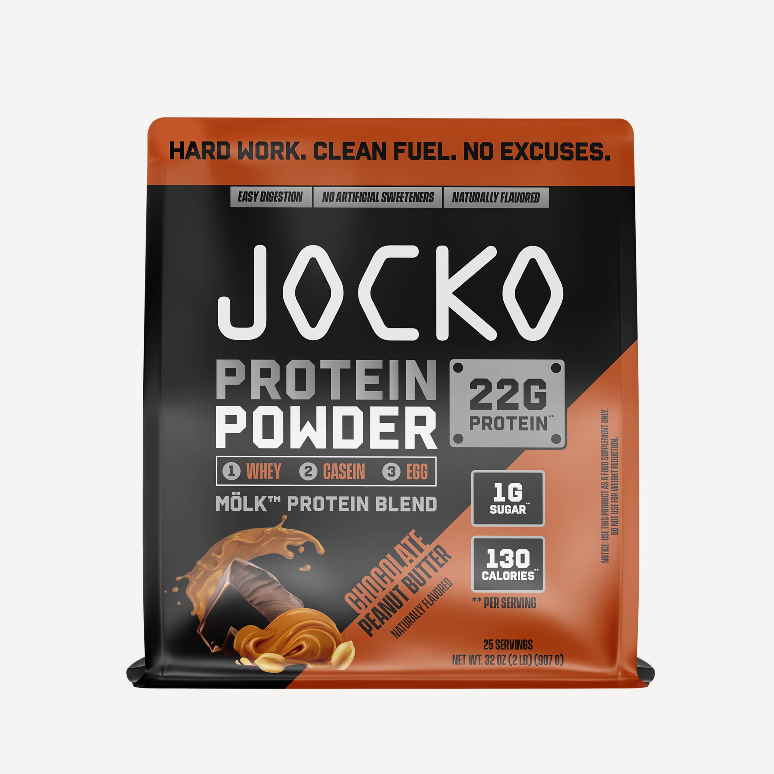 JOCKO MÖLK Premium Whey Protein Powder - 25g Protein per Serving, Low Sugar, Keto Friendly - Perfect for Post-Workout Recovery, Muscle Building & Healthy Lifestyle