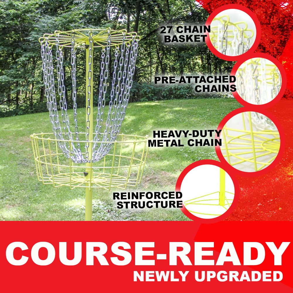 **Premium Disc Golf Basket Chain - Lightweight & Highly Visible 28
