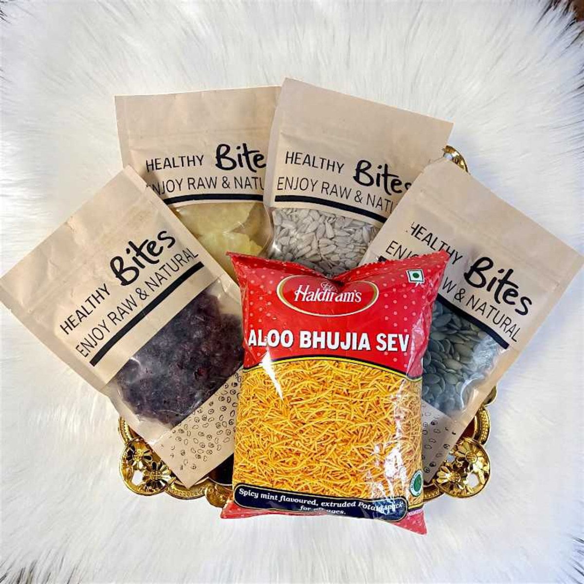 Fit & Flavorful Platter - Premium Healthy Snack Tray for Weight Loss & Energy Boost | Perfect for Office, Gym & Party Snacking
