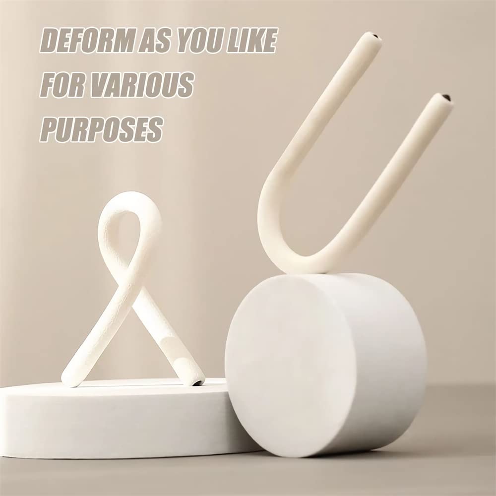 2 Pack DIY Multi-Purpose Hooks - Adjustable Towel Rack, Car Organizer, Hat Holder, Phone Stand, Drying Rack & Bendable Home Hooks for Bathroom, Kitchen, Office & Car Organization
