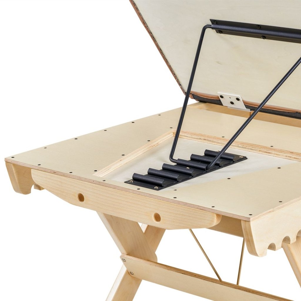 Premium Solid Wood 2-Section Stationary Massage Table - Black | Professional Spa, Chiropractic, and Home Use Massage Bed for Therapists and Relaxation