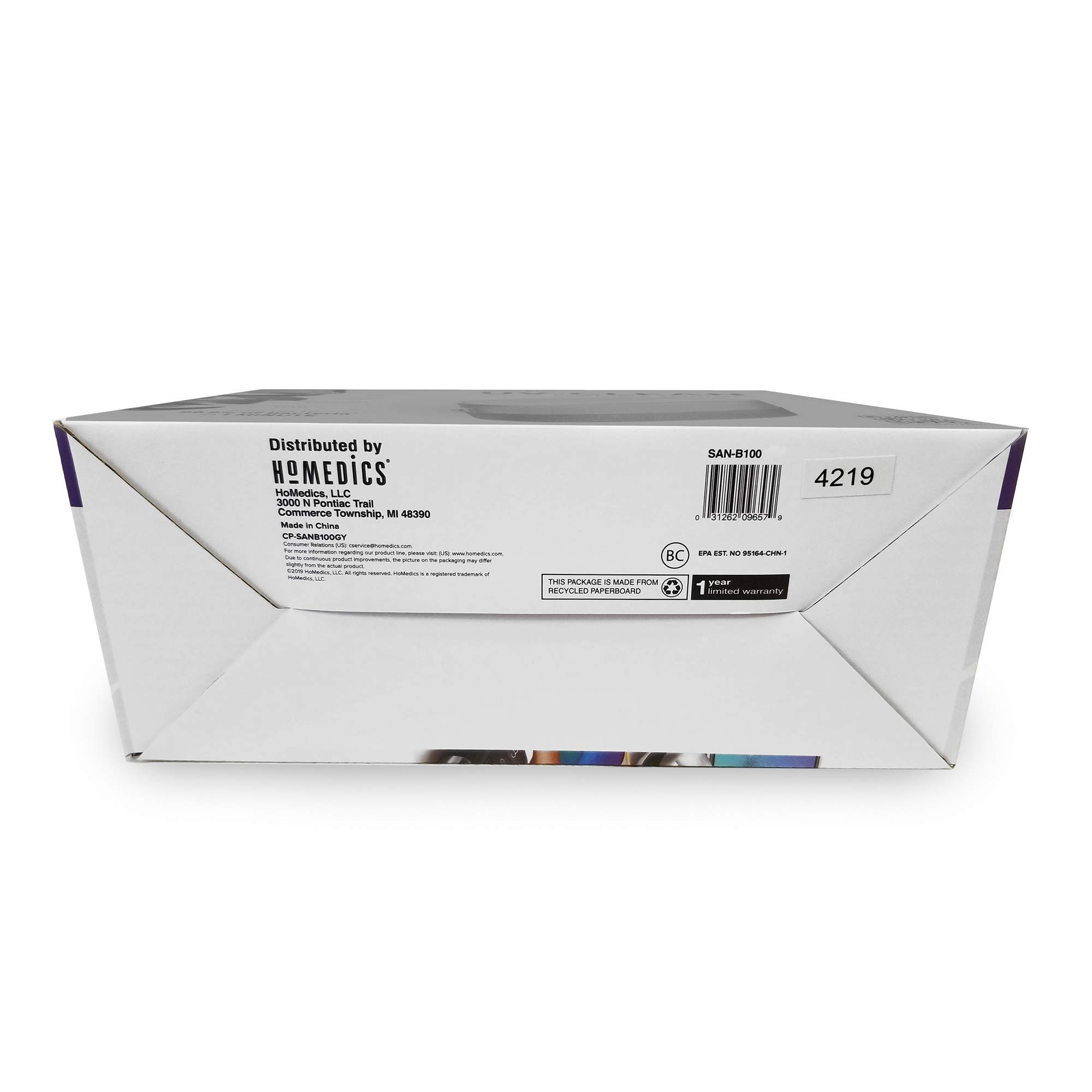 HoMedics UV-C Sanitizer Bag - Portable Disinfecting Device for Phones, Keys, Glasses, Watches & Water Bottles | Travel, Office & Home Use | Kills 99.9% Germs with UV-C Light Technology