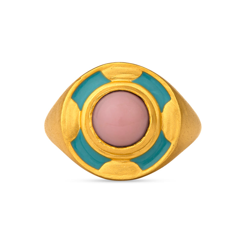 Island in the Sun Ring - Bohemian Beach Jewelry for Women, Dainty Adjustable Sunflower Ring - Perfect for Summer Vacations, Beach Weddings & Boho Fashion Accessories