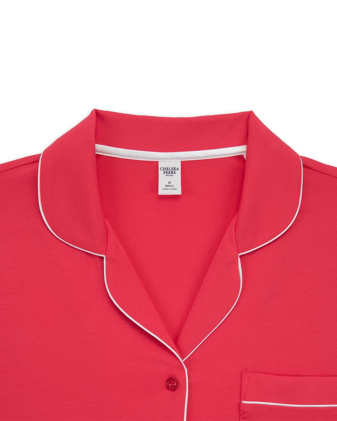 TENCEL™ Modal Short Sleeve Button Up Pajama Set for Women - Soft & Breathable Sleepwear - Hot Pink - Perfect for Summer Nights & Lounge Wear