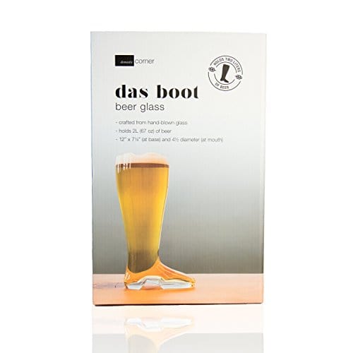Advanced Mixology Das Boot 2 Liter Large Beer Boot Oktoberfest Drinking Mug - Holds Over 5 Beers - Perfect for Parties, German Festivals & Beer Lovers