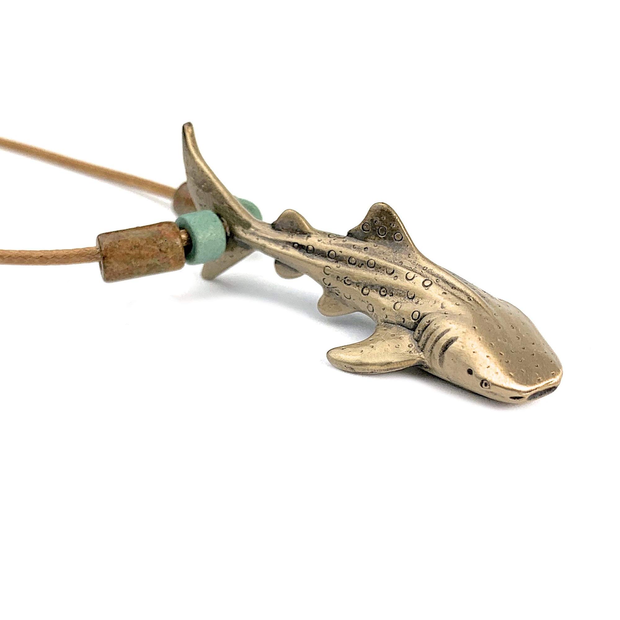 Whale Shark Necklace for Men & Women - Handcrafted Bronze Pendant - Perfect Shark Lover Gift, Ocean-Themed Jewelry for Beach Lovers - Ideal for Birthdays, Anniversaries & Marine Life Enthusiasts