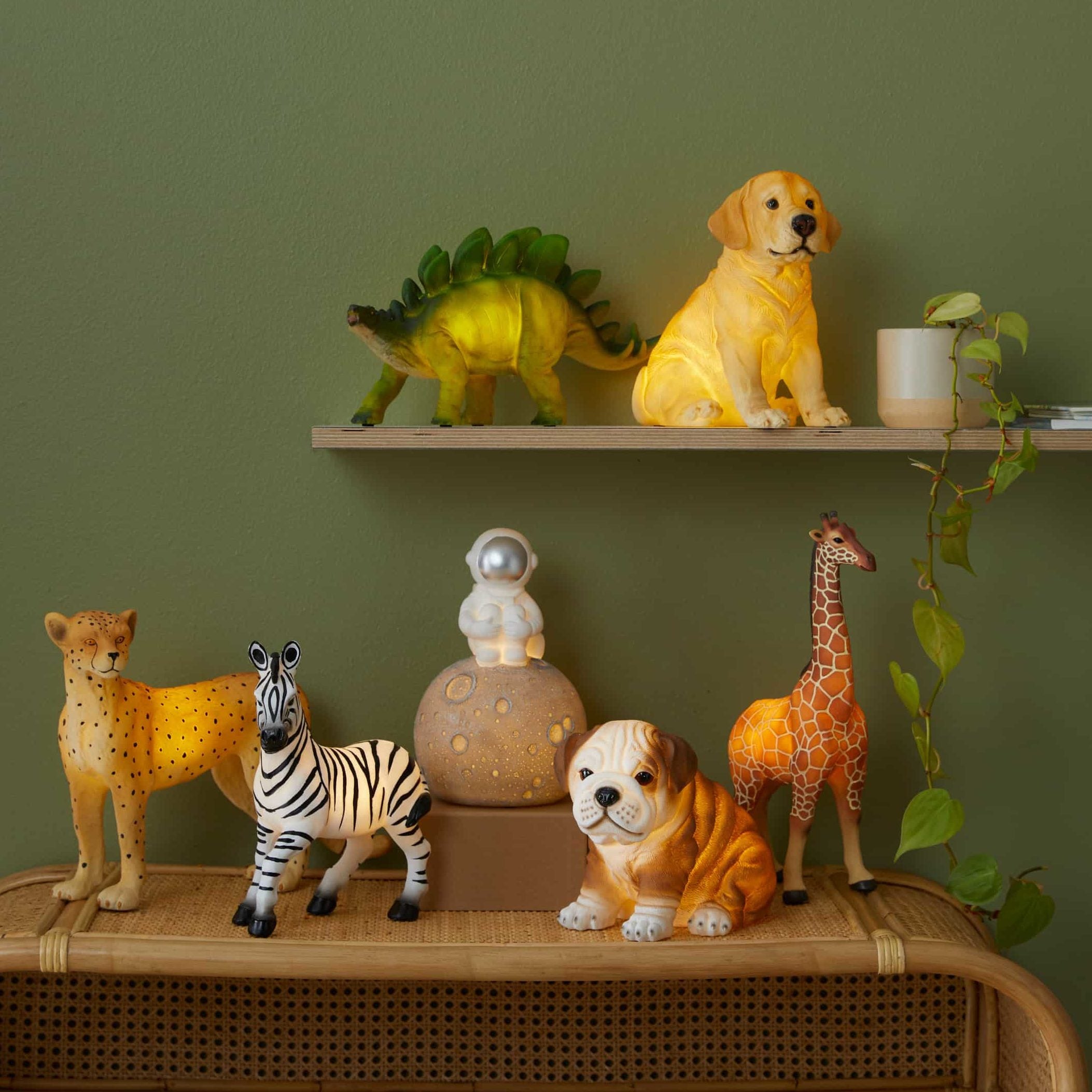 Kids Lamp Night Light Bulldog by Jiggle & Giggle