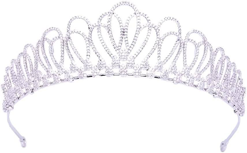 Handmade Rhinestone Bridal Tiara Crown - Silver Crystal Wedding Hair Accessories for Bride, Bridesmaid & Flower Girl | Perfect for Weddings, Prom, Pageants & Special Occasions