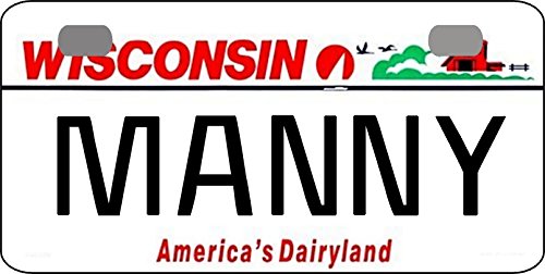 Custom Wisconsin 2000 Bicycle Replica License Plate - Personalized with Your Name - Perfect for Bike Decor, Gift for Cyclists & Wisconsin Fans