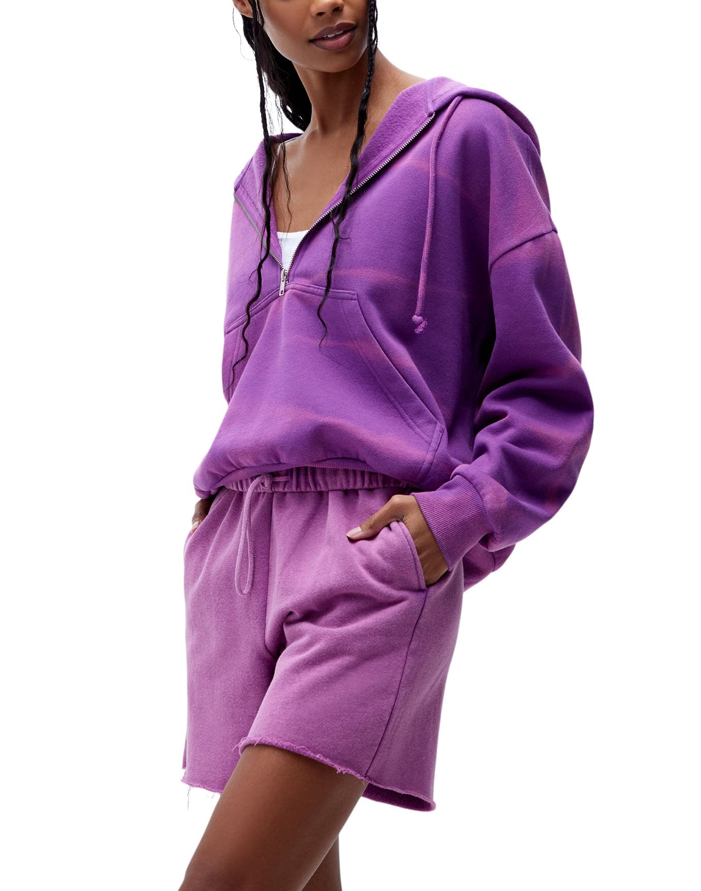 PacSun Women's Lola Sweat Shorts - Soft & Comfortable High-Waisted Athletic Shorts for Yoga, Running & Lounge Wear
