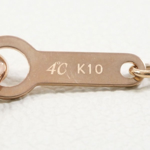 4℃ K10PG Diamond Bracelet - 18K Rose Gold Plated Elegant Jewelry for Women - Perfect for Weddings, Anniversaries & Special Occasions