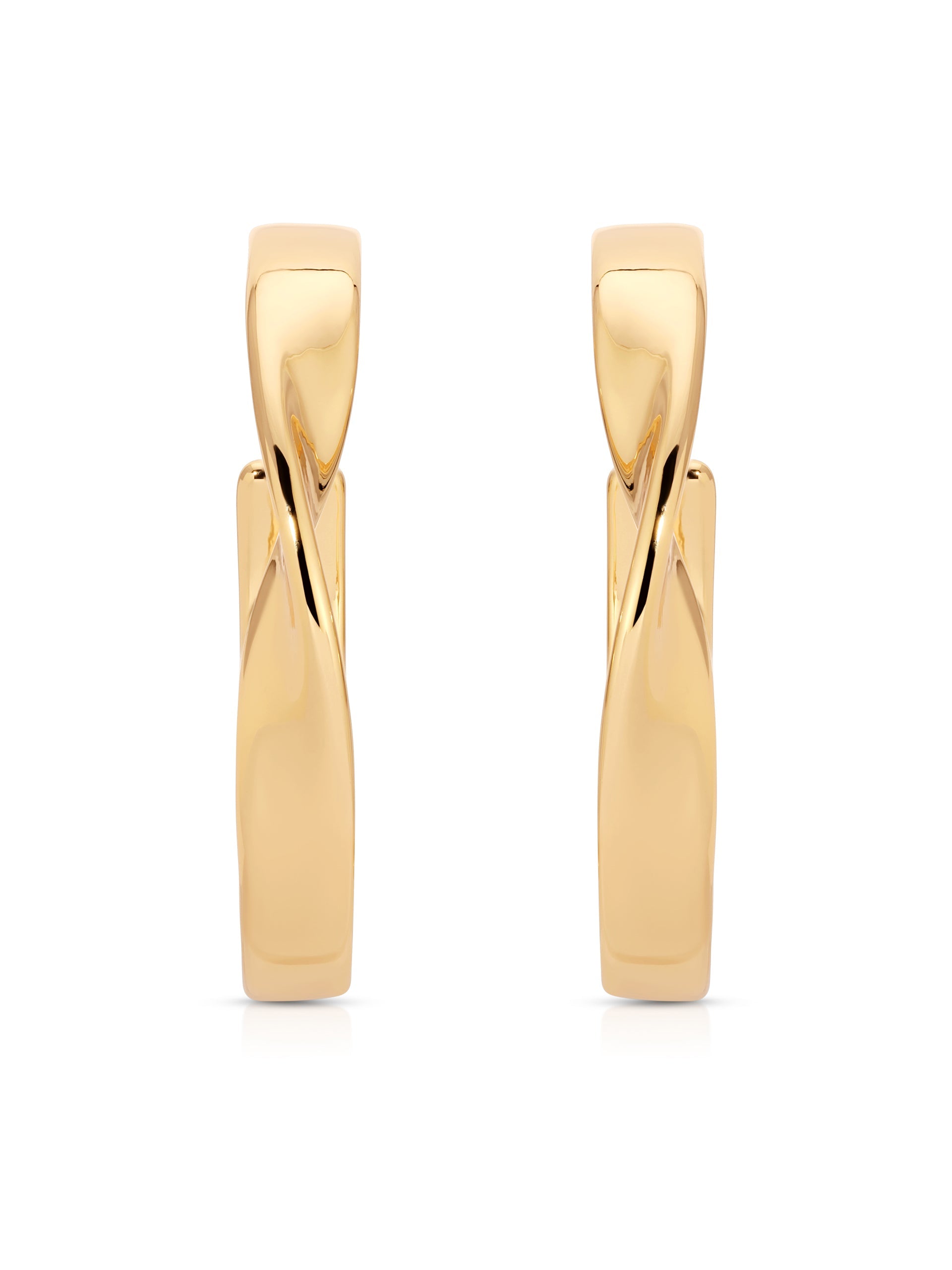 Vintage Heirloom Twist Medium Hoop Earrings - 14K Gold Plated Boho Chic Jewelry for Women | Perfect for Weddings, Parties & Everyday Elegance