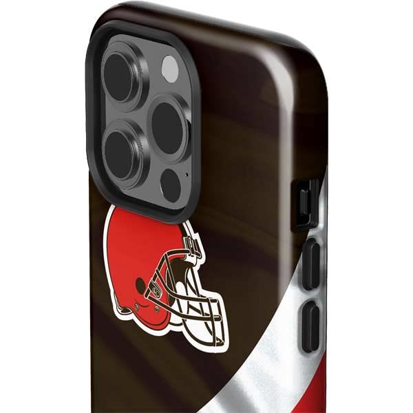 Skinit Impact Phone Case for iPhone 13 Pro - Officially Licensed NFL Cleveland Browns Design | Durable Protection for Everyday Use, Sports & Travel