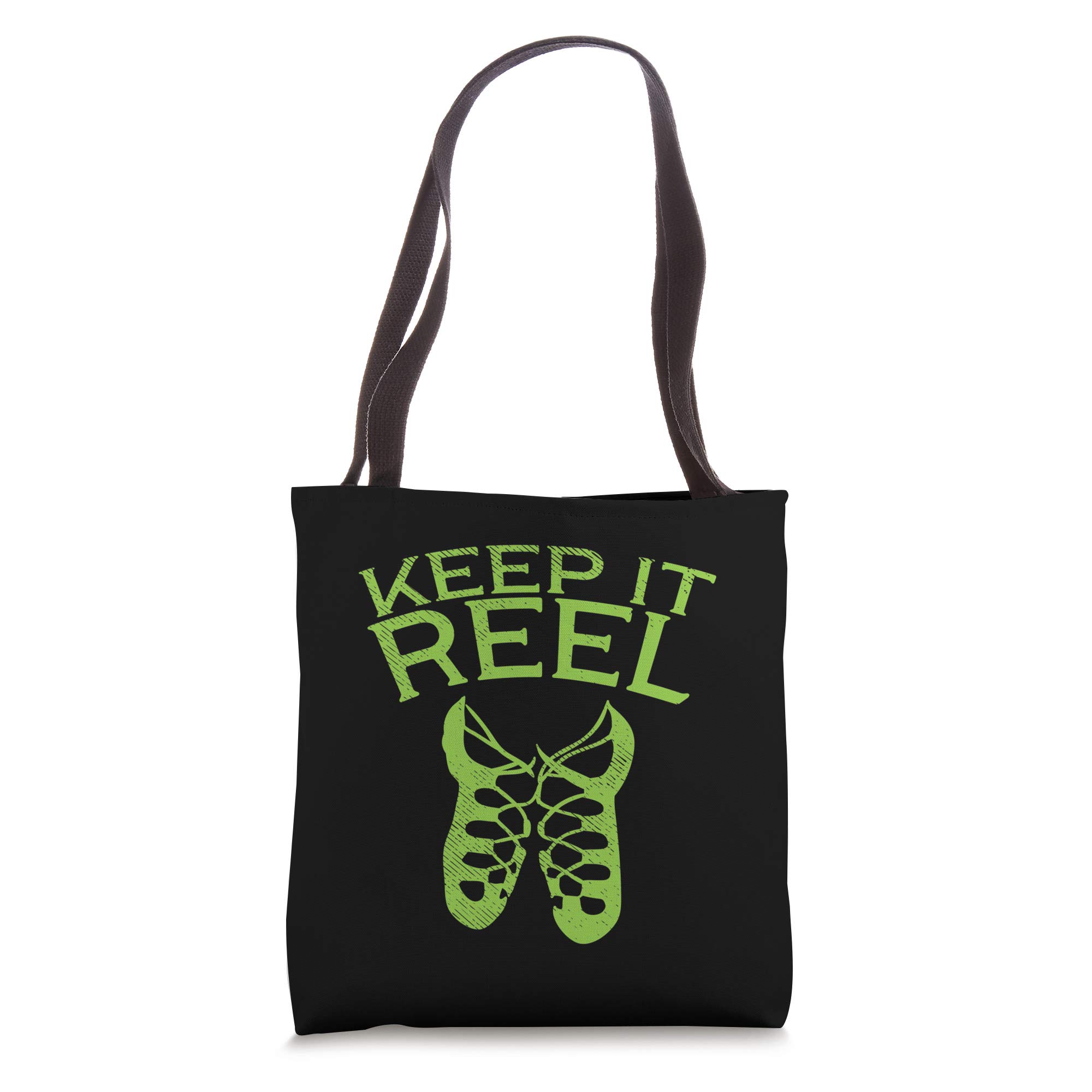 Keep It Reel Irish Dance St. Patrick's Day Ceili Dancer Girl Tote Bag - Perfect for Irish Dance Classes, St. Patrick's Day Celebrations & Celtic Events