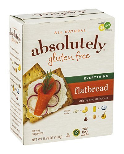 Absolutely Gluten Free Everything Flatbread, 5.29 Oz (Pack of 12) - Perfect for Sandwiches, Wraps & Snacks - Certified Gluten-Free & Vegan Friendly