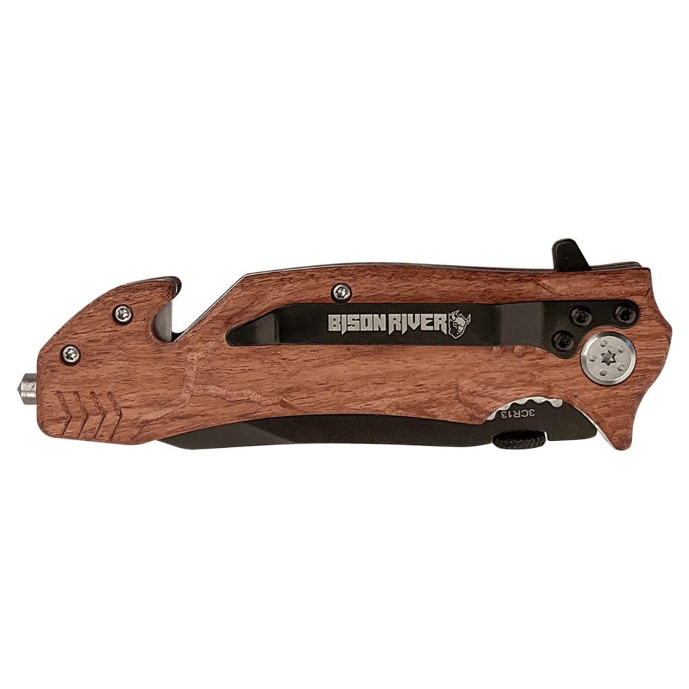Custom Engraved Pocket Knife Set with Gift Box & Leather Sheath - Personalized Men's Gifts for Camping, Hiking, and Outdoor Adventures