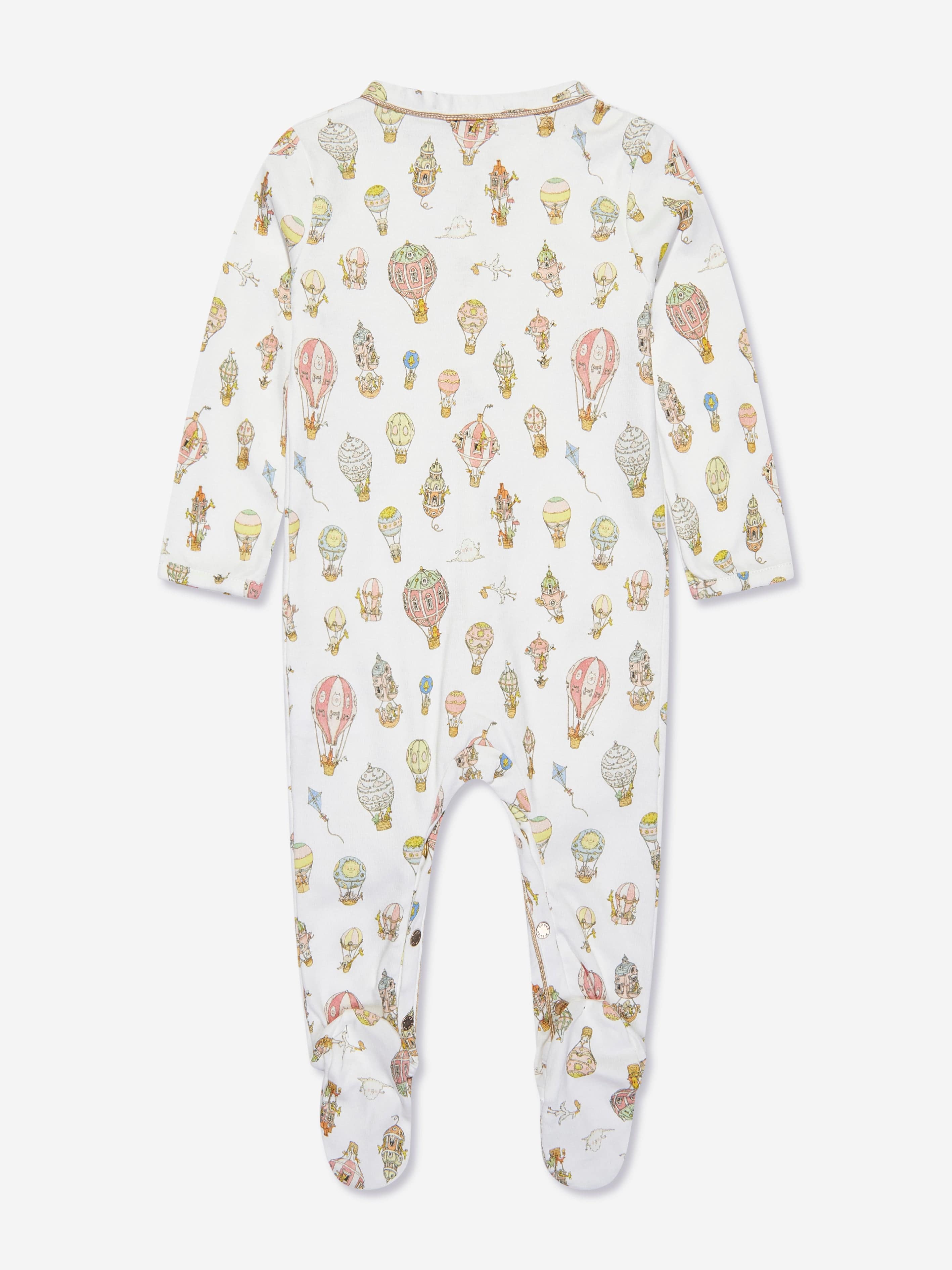 Atelier Choux Baby Classic Balloons Playsuit - Soft Organic Cotton Romper for Newborns & Infants - Perfect for Playdates, Photo Shoots & Special Occasions