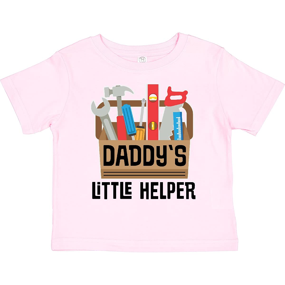 Inktastic Daddy's Little Helper Outfit - Cute Tool Box Design Toddler T-Shirt for Boys & Girls | Perfect for Father's Day, DIY Projects & Playtime