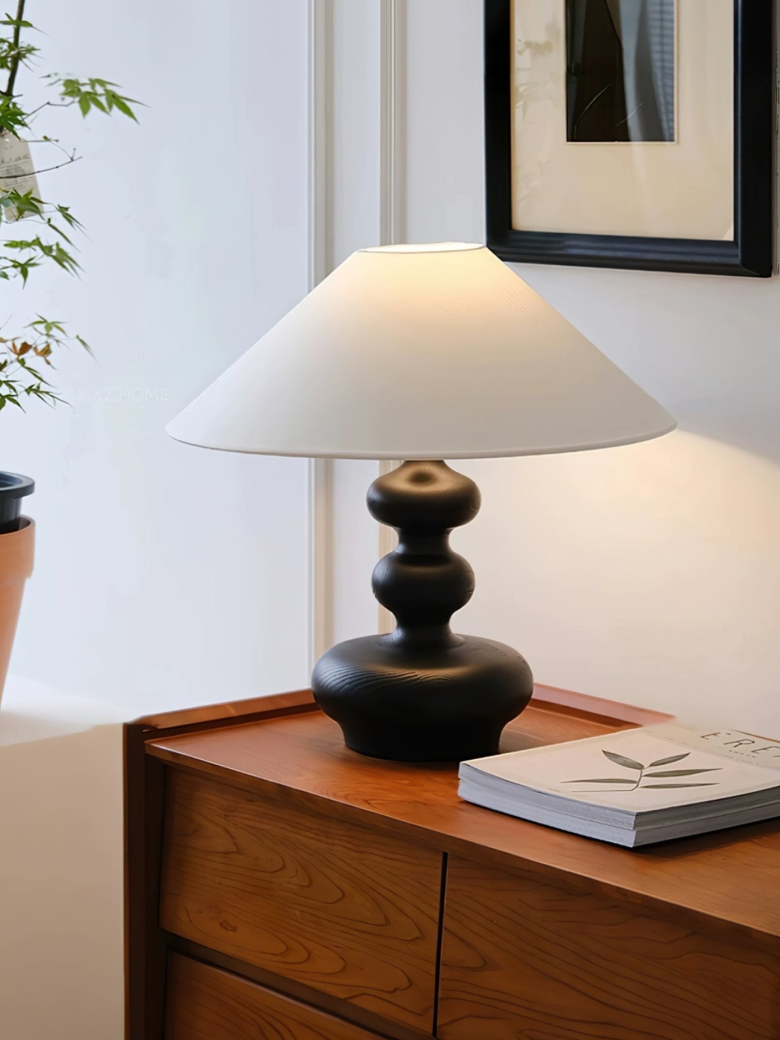 Creative Gourd Table Lamp - Handmade Natural Decorative Lighting for Living Room, Bedroom & Office - Perfect for Cozy Home Decor & Ambient Lighting
