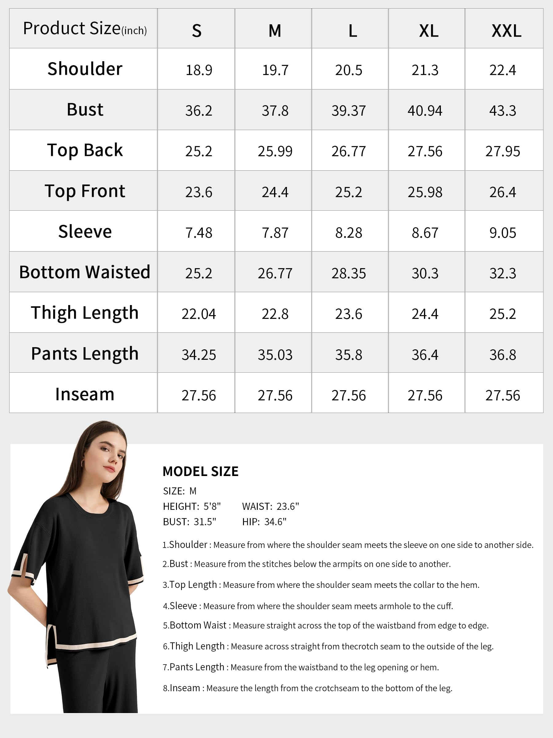 SuperPrity Women's 2-Piece Sweater Set - Short Sleeve Knit Pullover Top & High Waisted Wide Leg Pants Lounge Outfit | Casual Wear, Home Comfort, Street Style Fashion