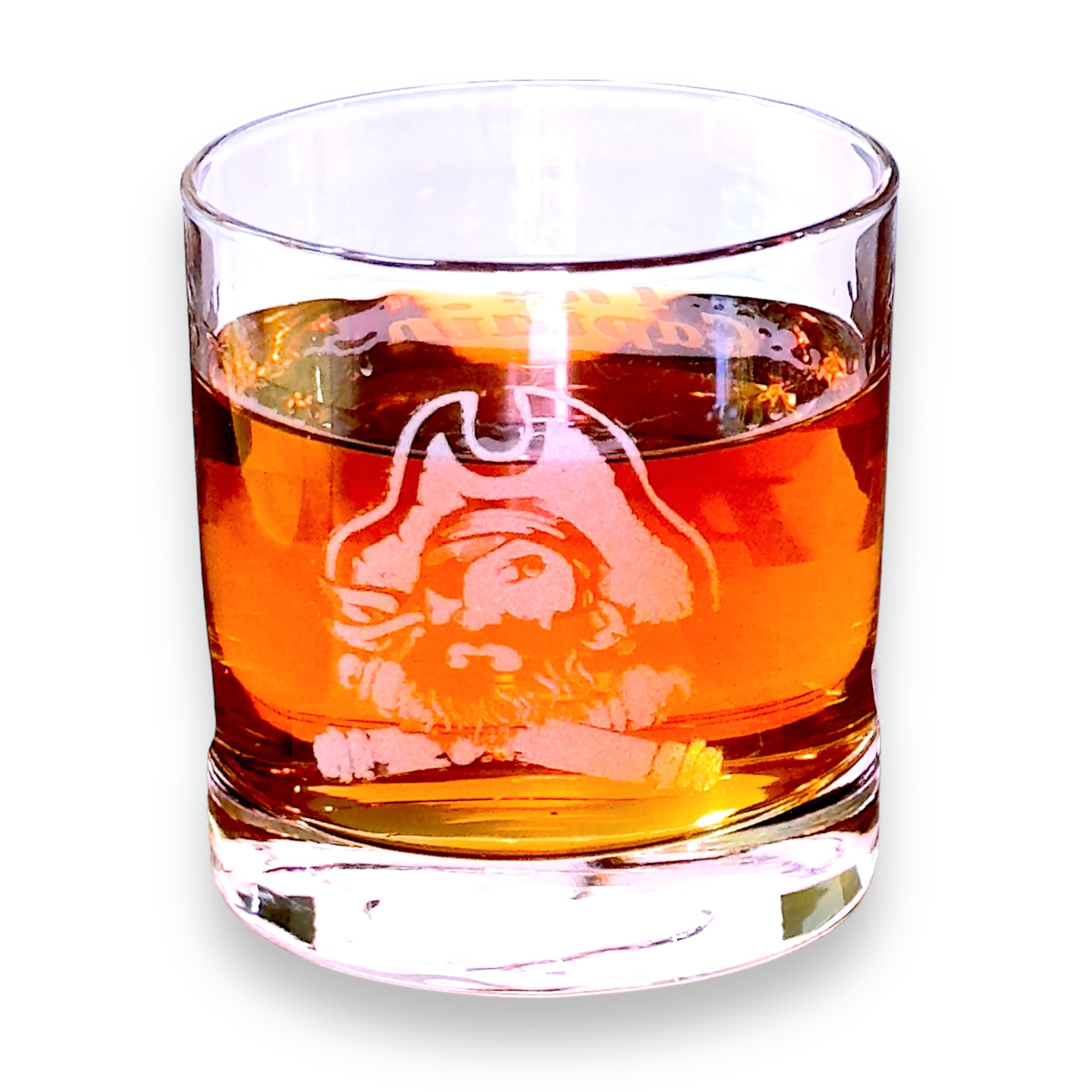 Premium Double Old Fashioned Rocks Glass - The Captain - Heavy Base Whiskey Tumbler for Bourbon, Scotch & Cocktails - Perfect for Home Bars & Gifting