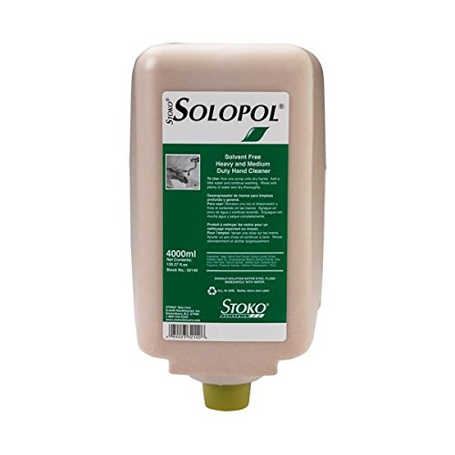 Deb Group Solopol Classic Medium Duty Hand Cleanser - 4 Liter Bottle (4 Pack) | Antibacterial Hand Soap for Industrial, Healthcare & Food Service | Heavy-Duty Grease & Odor Removal