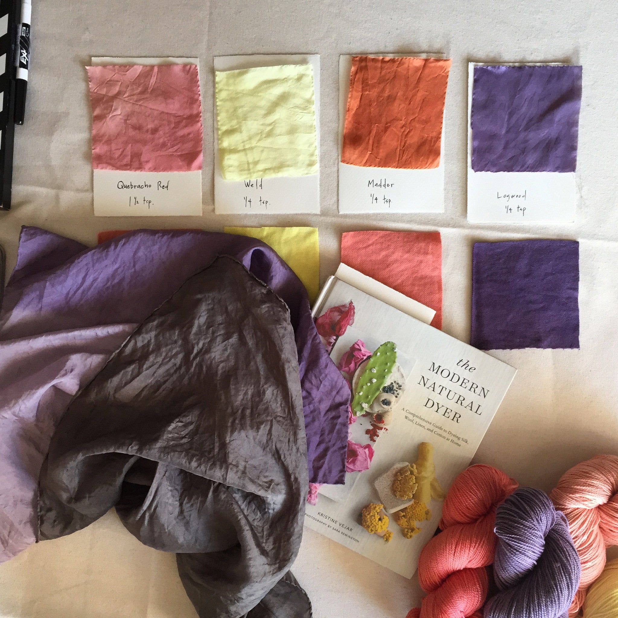 Organic Cotton DIY Scarf Dyeing Kit - Handmade Craft Supplies for Beginners | Perfect for Home Projects, Gifts & Creative Workshops