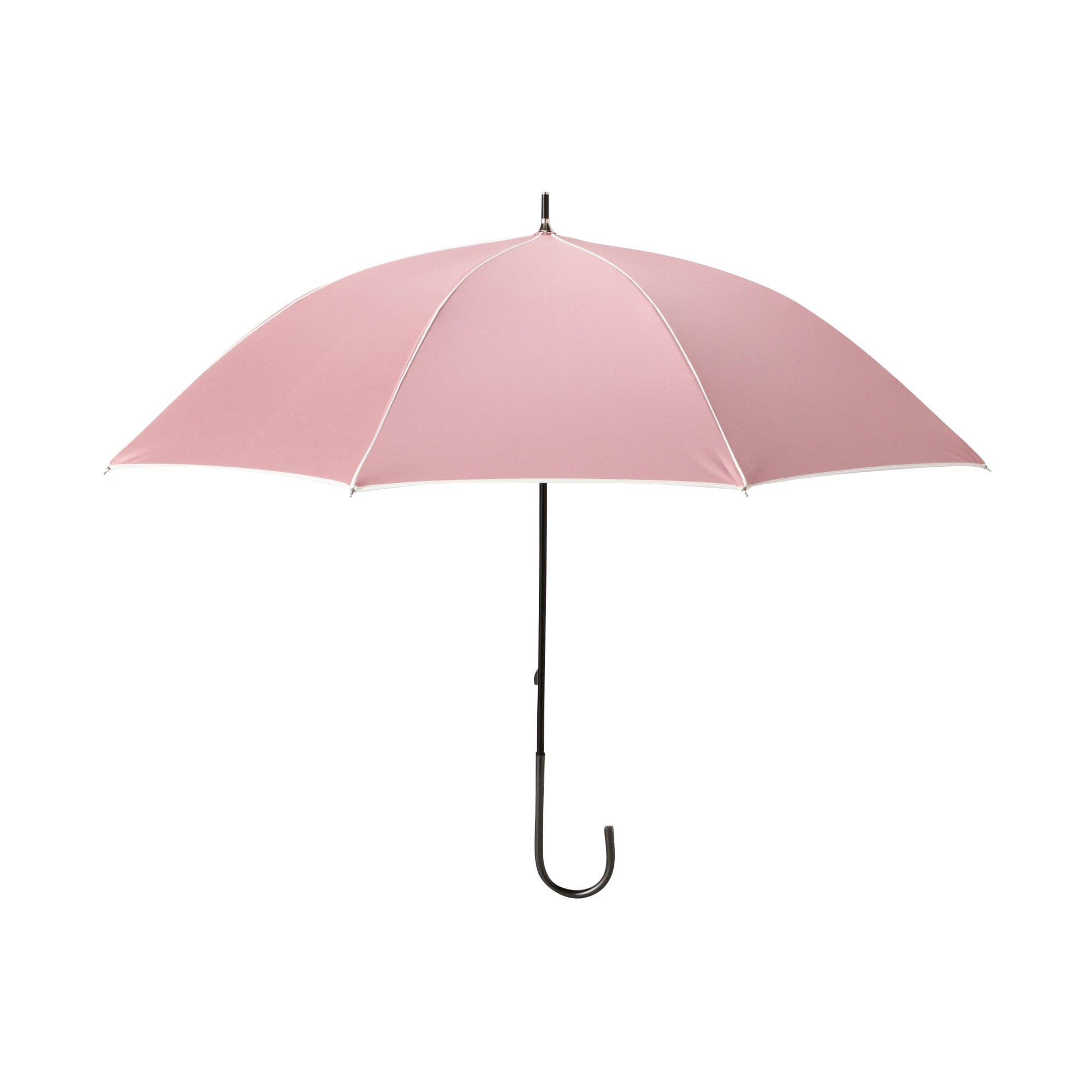 50cm Pink Blackout Piping Long Umbrella - UV Protection Windproof Compact Folding Travel Umbrella for Women, Perfect for Rainy Days, Beach, and Outdoor Activities