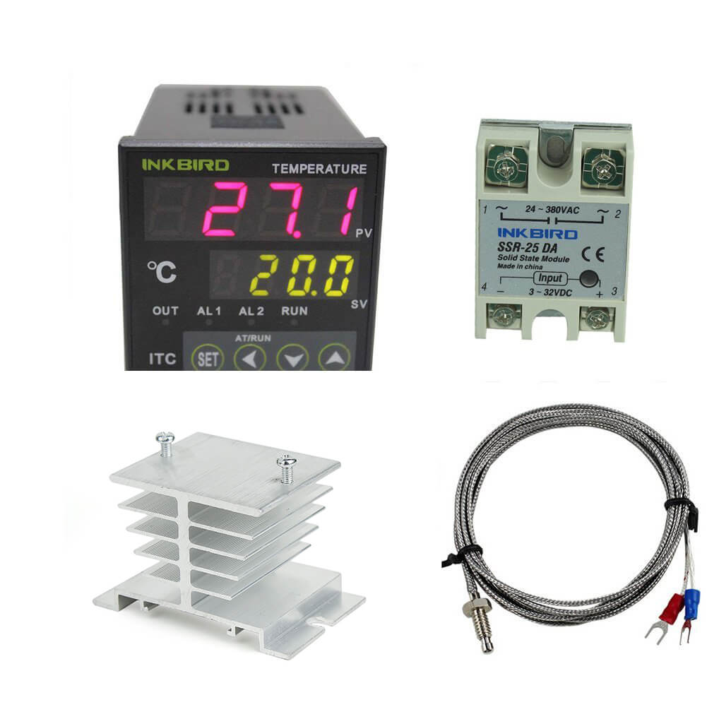 PID Temperature Controller ITC 100VH Kit - Digital Thermostat for Home Brewing, Sous Vide, Aquarium & Reptile Heating - Precise Temperature Control System