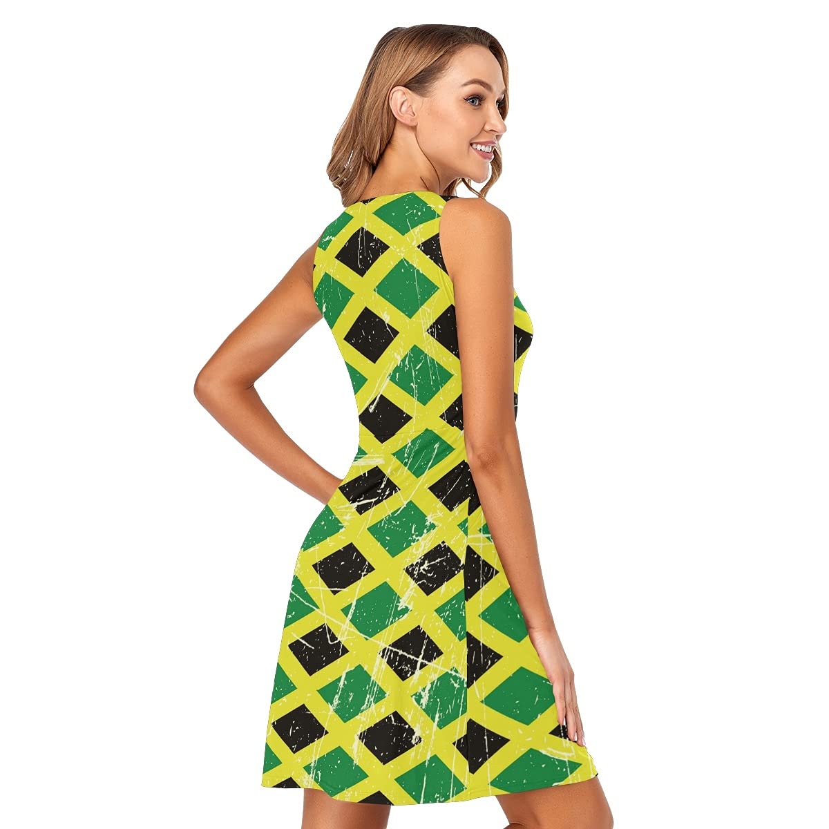 Women's Sleeveless Summer Beach Dress - Casual Sun Dress with Pockets for Vacation, Pool Party & Outdoor Activities